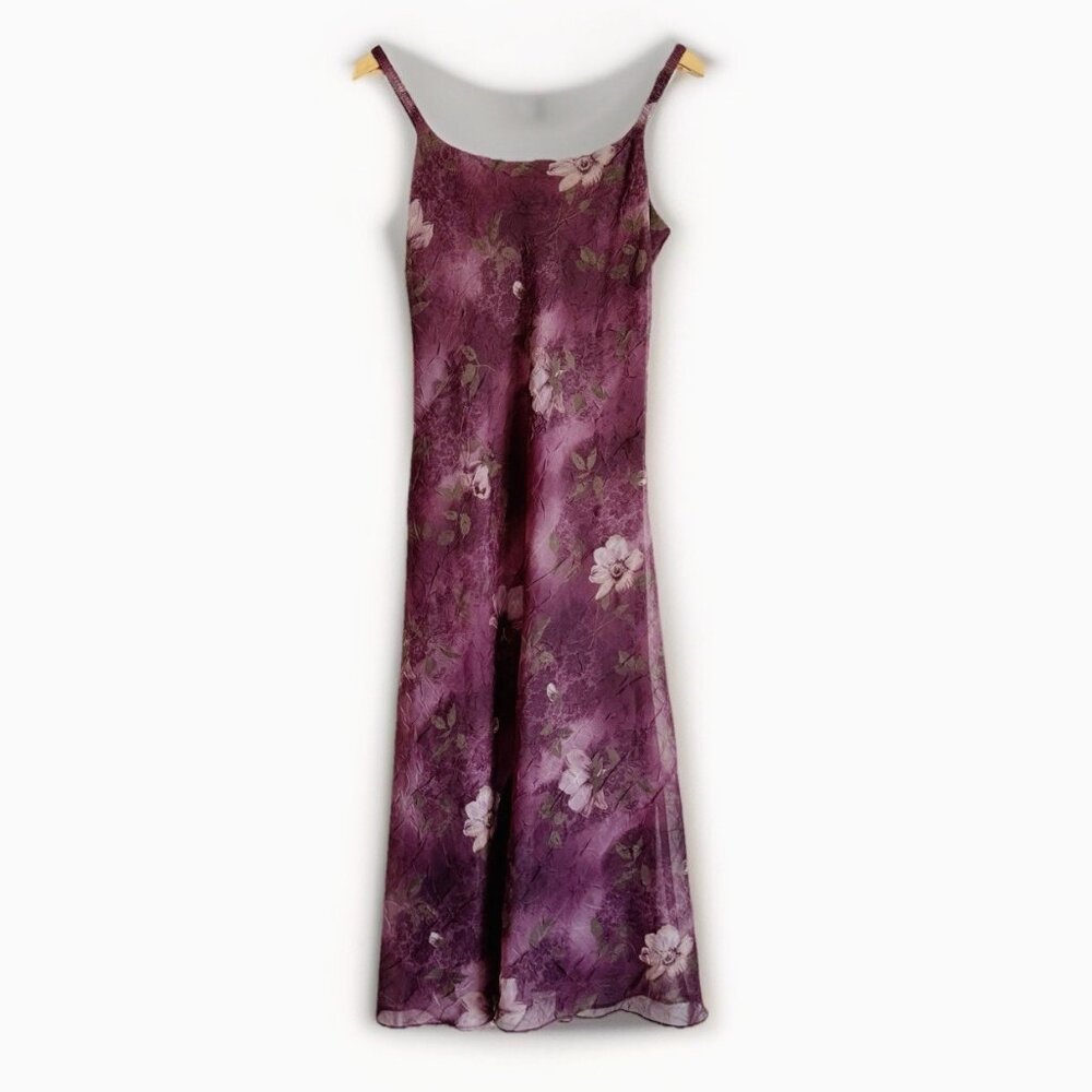 Vintage Jessica Howard Womens Purple Y2K Midi Dress 10 Petite Fairy Whimsigoth